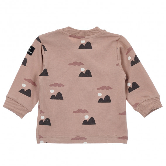 Βαμβακερή μπλούζα με γραφικόσχέδιο για ένα μωρό, ροζ Pinokio 244103 5