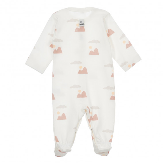 Βαμβακερό κορμάκι με γραφικό σχέδιο για ένα μωρό, σε λευκό χρώμα Pinokio 244151 5
