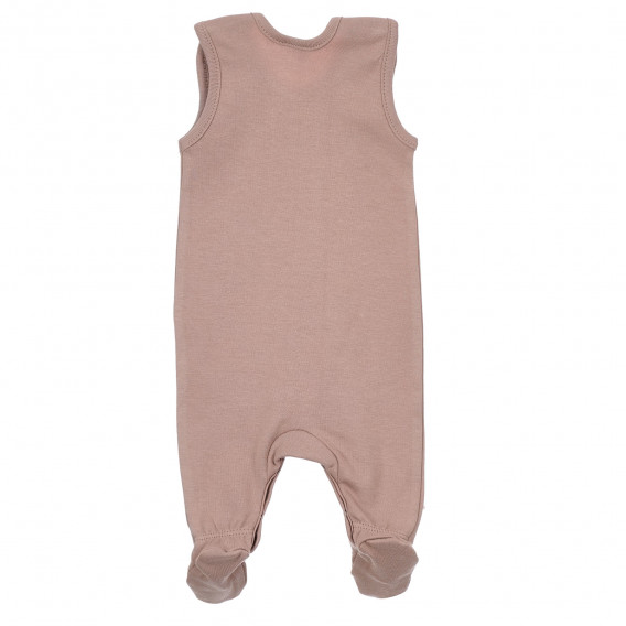 Βαμβακερό φορμάκι με γραφικό σχέδιο για ένα μωρό, ροζ Pinokio 244168 5