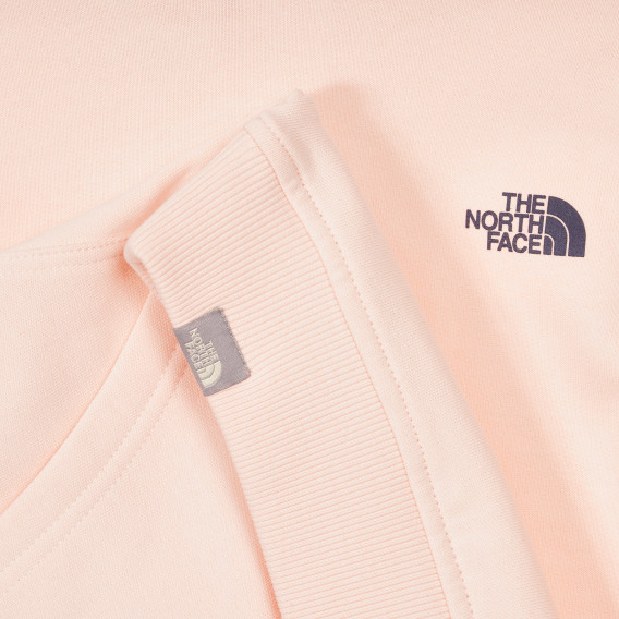 Φούτερ με το λογότυπο της μάρκας, ανοιχτό ροζ The North Face 244179 3