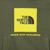 Φούτερ με το λογότυπο της μάρκας, σκούρο πράσινο The North Face 244197 3