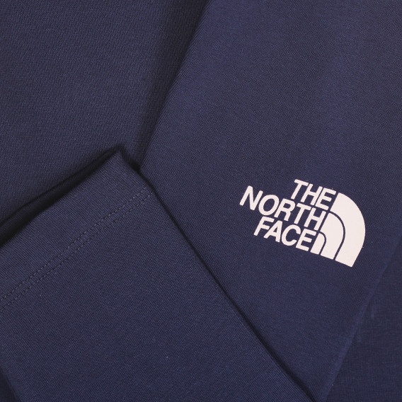 Βαμβακερό κολάν με το λογότυπο της μάρκας, σκούρο μπλε The North Face 244203 4
