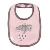 Βαμβακερή σαλιάρα για μωρό με στάμπα, ροζ Chicco 244890 