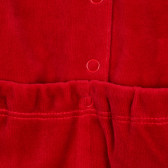 Chicco βελούδινη κόκκινη φόρμα με φιόγκο για μωρό Chicco 244904 3