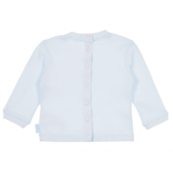 Chicco μακρυμάνικη βαμβακερή μπλούζα σε μπλε χρώμα για μωρό Chicco 244969 4