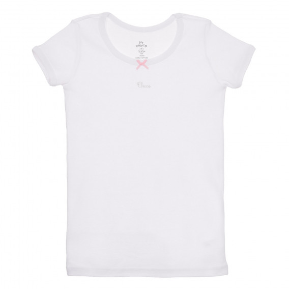 Σετ Chicco με δύο βαμβακερά μπλουζάκια σε λευκό χρώμα Chicco 245041 2