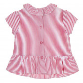 Βαμβακερή ριγέ μπλούζα Chicco σε λευκό και κόκκινο χρώμα για μωρό Chicco 245108 4