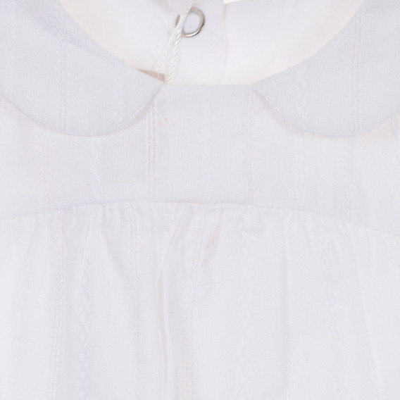 Chicco μακρυμάνικο βαμβακερό πουκάμισο σε λευκό χρώμα για μωρό Chicco 245112 2