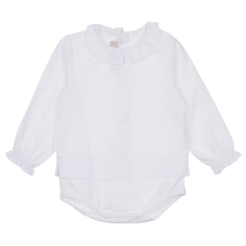 Βαμβακερό μπλουζάκι Chicco σε λευκό χρώμα για μωρό  245148