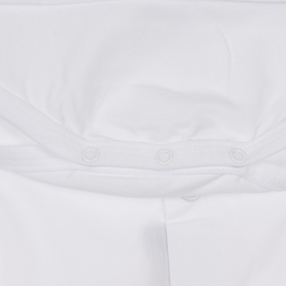 Βαμβακερό μπλουζάκι Chicco σε λευκό χρώμα για μωρό Chicco 245150 3