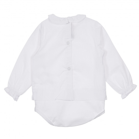 Βαμβακερό μπλουζάκι Chicco σε λευκό χρώμα για μωρό Chicco 245151 4