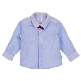 Βαμβακερό πουκάμισο Chicco σε μπλε χρώμα με κόκκινο παπιγιόν για μωρό Chicco 245312 