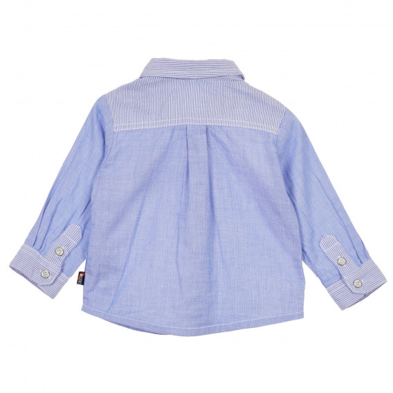 Βαμβακερό πουκάμισο Chicco σε μπλε χρώμα με κόκκινο παπιγιόν για μωρό Chicco 245314 3