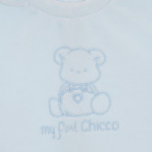Βαμβακερή μακρυμάνικη μπλούζα Chicco σε μπλε χρώμα Chicco 245544 2