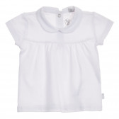 Λευκό βαμβακερό μπλουζάκι Chicco με γιακά Chicco 245875 