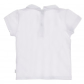 Λευκό βαμβακερό μπλουζάκι Chicco με γιακά Chicco 245878 4