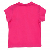 Chicco ροζ βαμβακερό βρεφικό μπλουζάκι με μπροκάρ στάμπα καρδιά Chicco 245929 4
