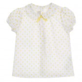 Βαμβακερό βρεφικό πουκάμισο Chicco σε λευκό χρώμα με στάμπα Chicco 245930 