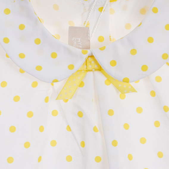Βαμβακερό βρεφικό πουκάμισο Chicco σε λευκό χρώμα με στάμπα Chicco 245931 2