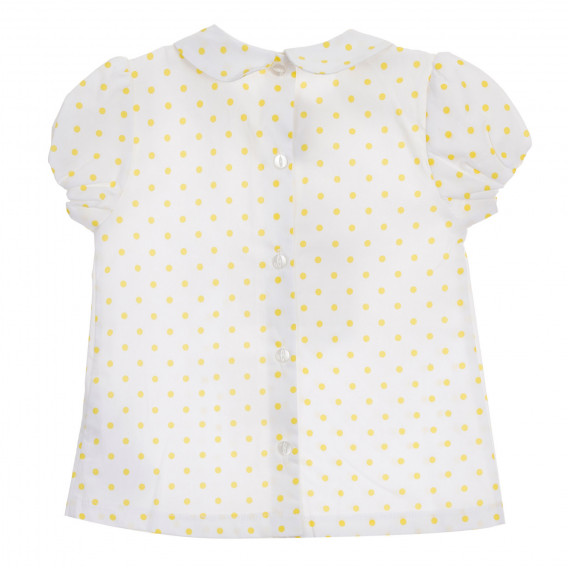 Βαμβακερό βρεφικό πουκάμισο Chicco σε λευκό χρώμα με στάμπα Chicco 245933 4