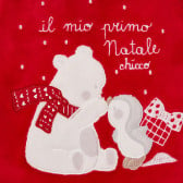 Χριστουγεννιάτικη βαμβακερή φόρμα Chicco σε κόκκινο χρώμα με χριστουγεννιάτικα μοτίβα για μωρό Chicco 246018 2