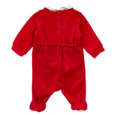 Χριστουγεννιάτικη βαμβακερή φόρμα Chicco σε κόκκινο χρώμα με χριστουγεννιάτικα μοτίβα για μωρό Chicco 246020 4