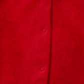 Chicco βελούδινη βρεφική φόρμα με χριστουγεννιάτικα μοτίβα σε λευκό και κόκκινο  Chicco 246024 3