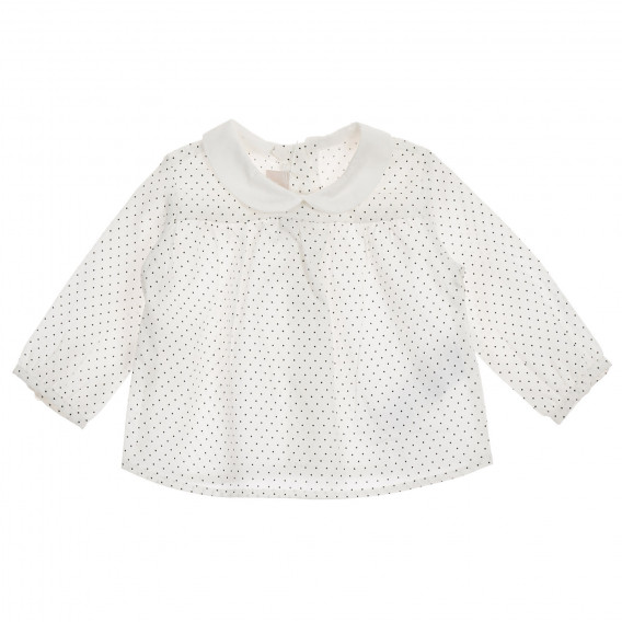 Λευκή βρεφική βαμβακερή μπλούζα Chicco με μοτίβο  Chicco 246057 