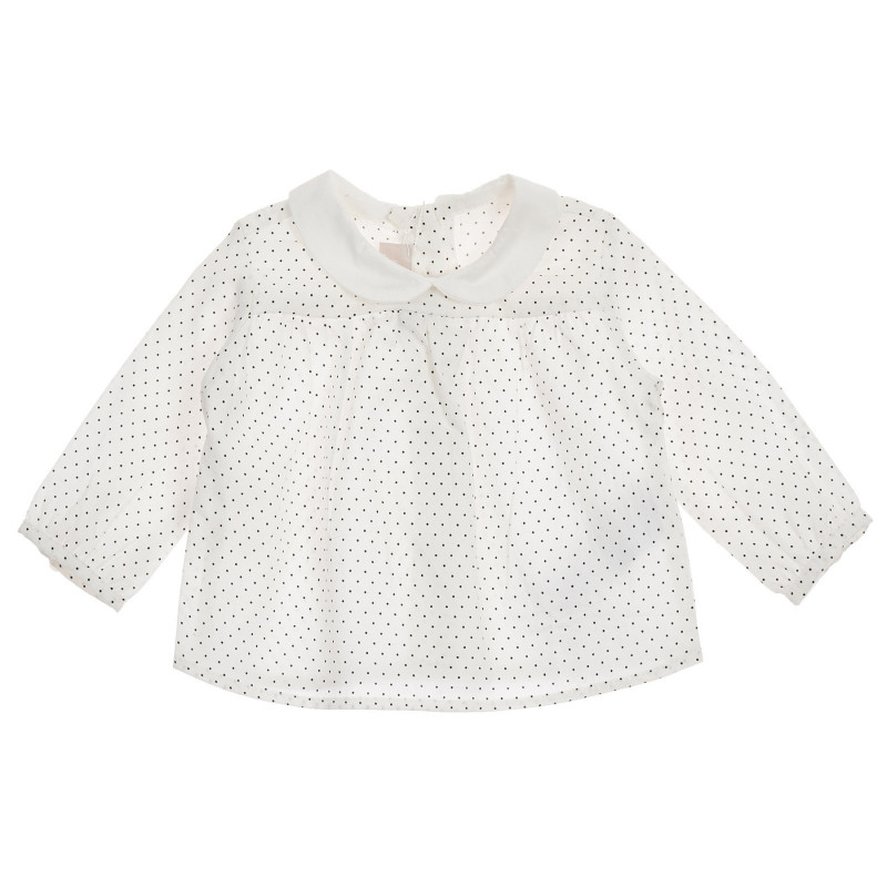 Λευκή βρεφική βαμβακερή μπλούζα Chicco με μοτίβο   246057