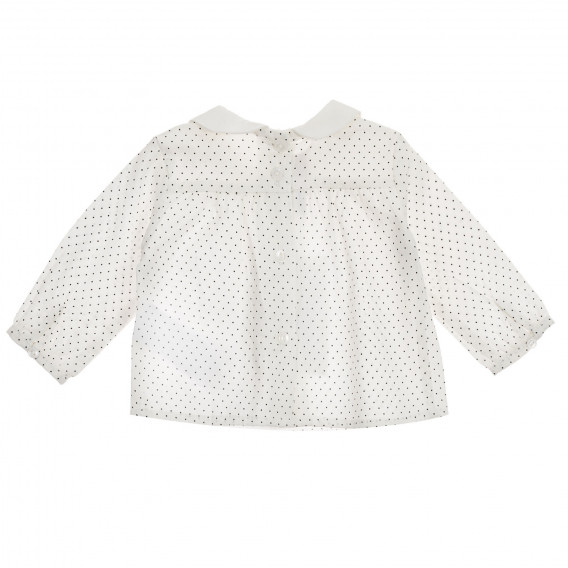 Λευκή βρεφική βαμβακερή μπλούζα Chicco με μοτίβο  Chicco 246060 4