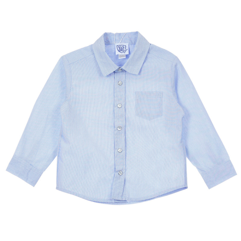 Chicco μπλε βαμβακερό πουκάμισο για μωρό  246290