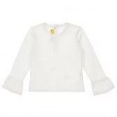 Chicco λευκή βαμβακερή μπλούζα με φαρδιά μανίκια για μωρό Chicco 246449 