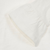 Chicco λευκή βαμβακερή μπλούζα με φαρδιά μανίκια για μωρό Chicco 246450 2