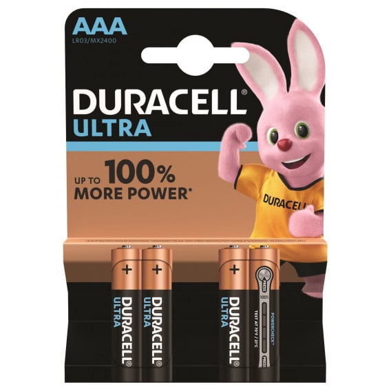 4 τεμ. Μπαταρίες Ultra, AAA, LR03 Duracell 246751 
