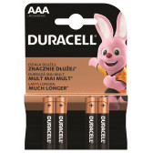 4 τεμ. Αλκαλικές μπαταρίες AAA, LR03 Duracell 246757 