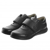 Μαύρα δερμάτινα παπούτσια Chicco με velcro Chicco 246893 