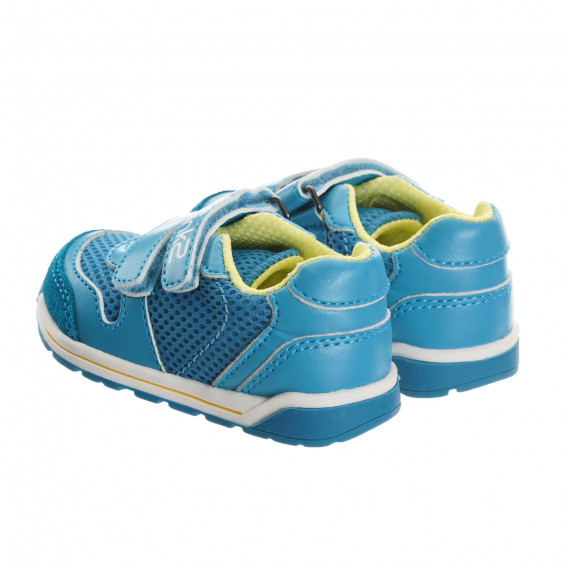 Αθλητικά παπούτσια με δερμάτινες λεπτομέρειες για μωρό, μπλε Chicco 246958 2