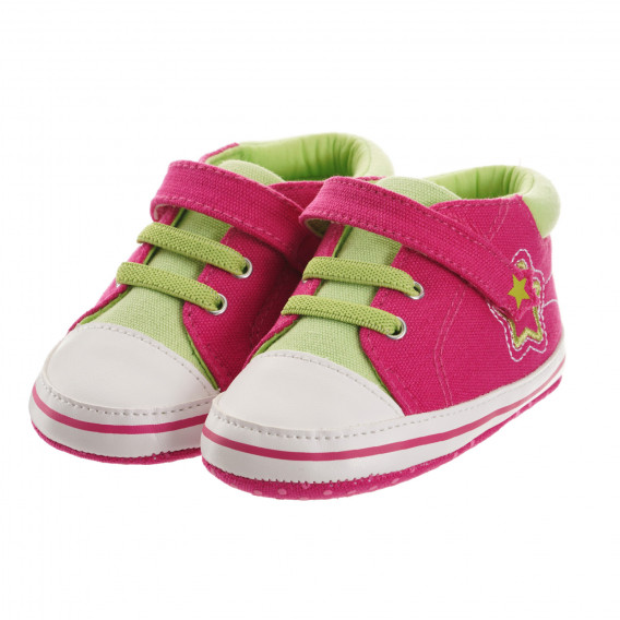 Βρεφικά μποτάκια σε ροζ και πράσινο χρώμα Chicco 247025 