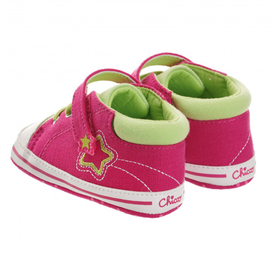Βρεφικά μποτάκια σε ροζ και πράσινο χρώμα Chicco 247026 2