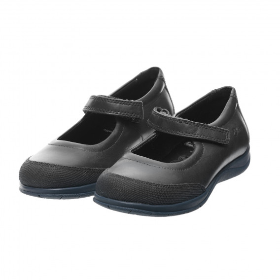 Δερμάτινα παπούτσια τύπου μπαλαρίνα, μαύρα Chicco 247207 
