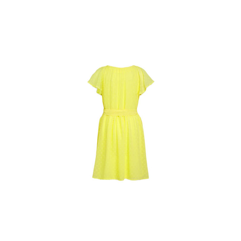 Φόρεμα με εικονική διακόσμηση, κίτρινο  247259