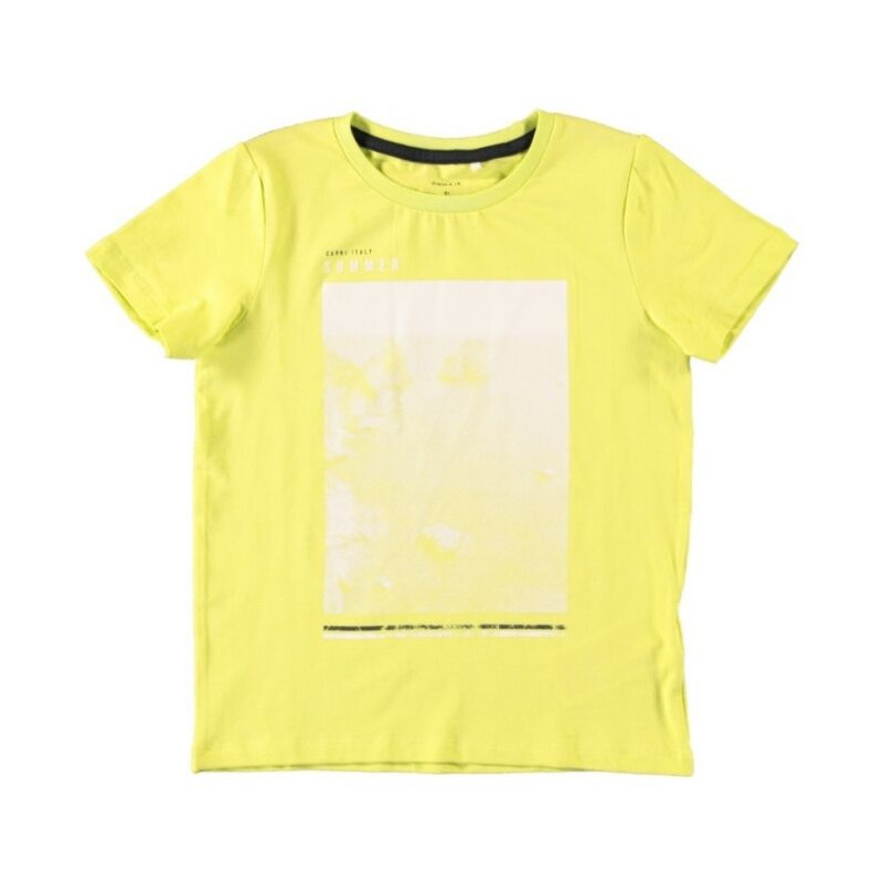 Μπλουζάκι από οργανικό βαμβάκι με κίτρινο χρώμα  247280