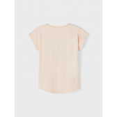 Μπλουζάκι από οργανικό βαμβάκι με φλοράλ εκτύπωση, ροζ Name it 247301 2