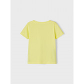 Μπλουζάκι από οργανικό βαμβάκι με θαλάσσινό σχέδιο, κίτρινο Name it 247590 2