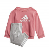 Σετ αθλητικής μπλούζας με παντελόνι French Terry, ροζ Adidas 247668 