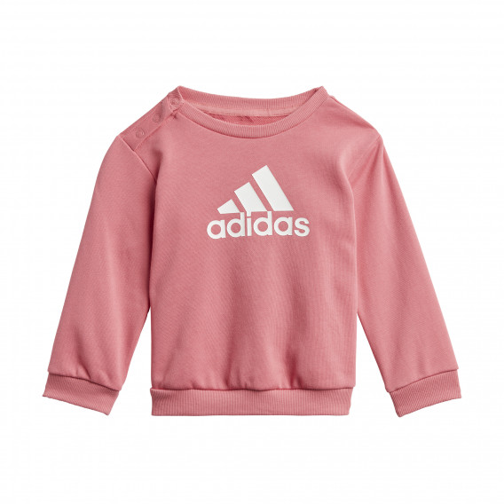 Σετ αθλητικής μπλούζας με παντελόνι French Terry, ροζ Adidas 247669 2