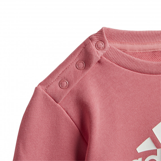 Σετ αθλητικής μπλούζας με παντελόνι French Terry, ροζ Adidas 247670 3