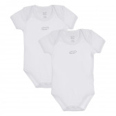 Βαμβακερό κορμάκι για μωρά, Casual, λευκό χρώμα Chicco 247713 