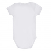Βαμβακερό κορμάκι για μωρά, Casual, λευκό χρώμα Chicco 247716 5