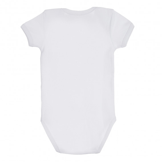 Βαμβακερό κορμάκι για μωρά, Casual, λευκό χρώμα Chicco 247716 5